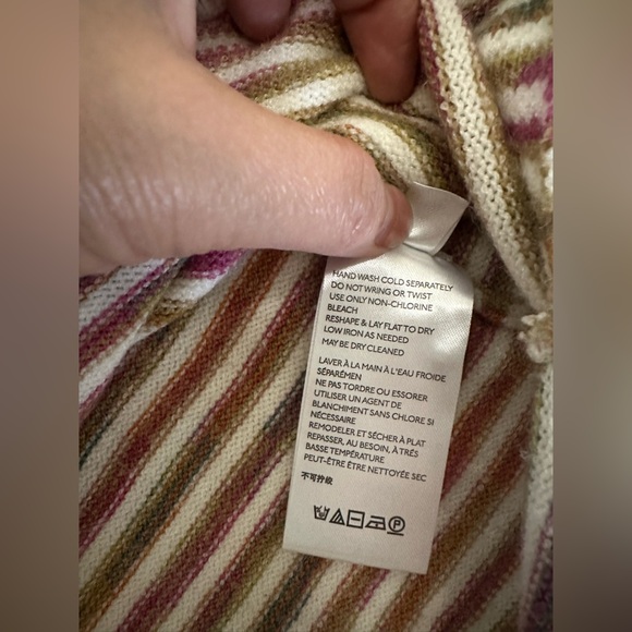 Anthropologie striped Tunic with Relaxed Oversized Fit long sleeve size M - Picture 8 of 10